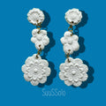 Oorbel - De Witte Bloem