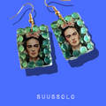 Oorbel - Glitter Frida Kahlo
